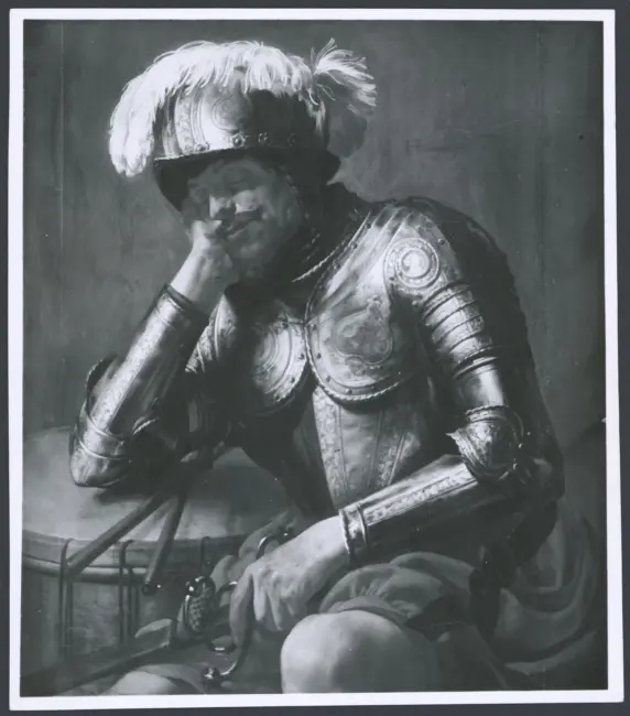 H. Ter Brugghen. Mars endormi. Signé et daté 1629