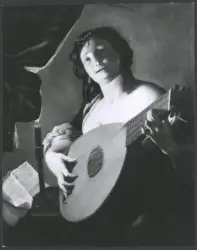 Suonatrice di liuto