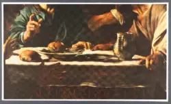 Merisi Michelangelo (Caravaggio) - sec. XVII - Cena in Emmaus
