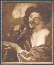 Ter Brugghen Hendrick Jansz - sec. XVII - Uomo con boccale e pane