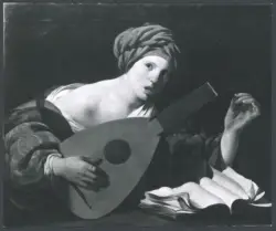 Suonatrice di liuto