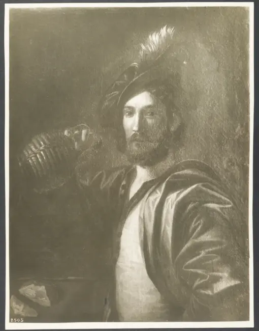Giovane uomo con fiasco