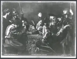 Dresden, Gemäldegalerie. Nachahmer Caravaggios, Wachstube.