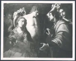 Santa Cecilia, san Tiburzio, san Valeriano e un angelo