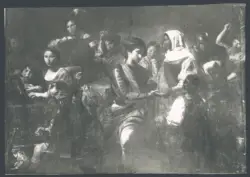 Valentin de Boulogne - sec. XVII - Concerto e zingara che legge la mano