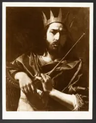 Valentin de Boulogne - sec. XVII - Re David che suona l'arpa