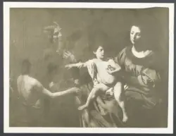 Valentin de Boulogne - sec. XVII - Sacra Famiglia con san Giovannino