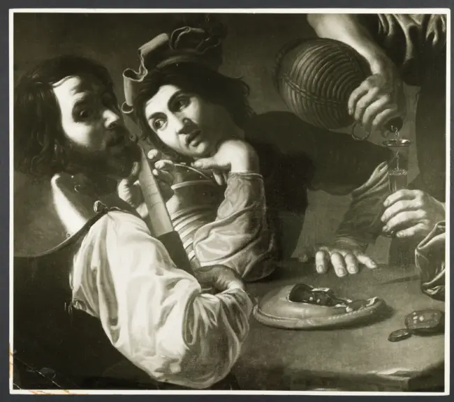 Valentin de Boulogne (copia da) - sec. XVII - Concerto