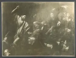 Valentin de Boulogne - sec. XVII - Cristo caccia i mercanti dal Tempio