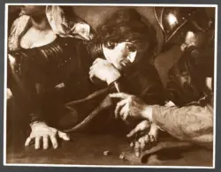 Valentin de Boulogne - sec. XVII - Negazione di san Pietro e giocatori di dadi