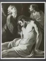 Cristo morto sorretto da due angeli