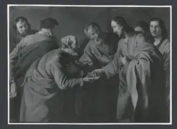 Vignon Claude (?) - sec. XVII - Cristo consegna le chiavi a san Pietro