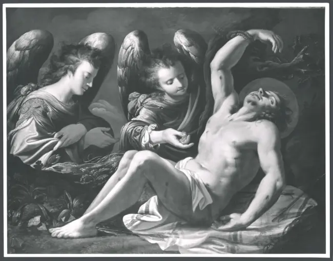 San Sebastiano curato dagli angeli