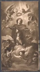 Dresden, Gemäldegal. S. Vouet, Apotheose des H. Ludwig