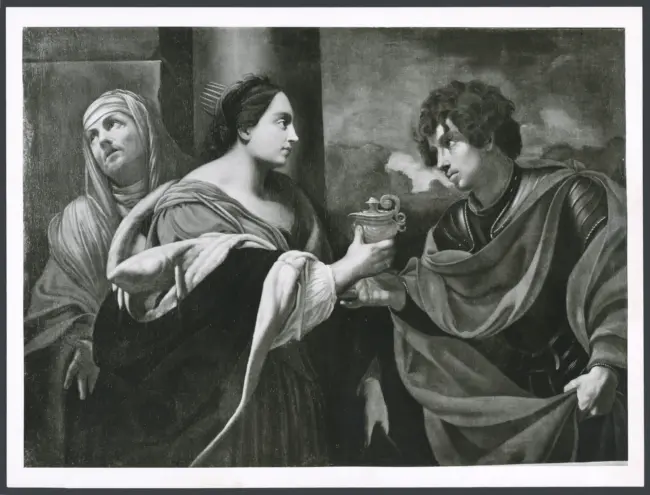 Vouet Simon (copia da) - sec. XVII - Sofonisba riceve la coppa di veleno