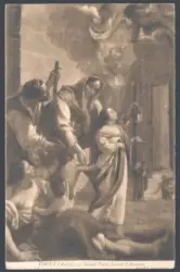 Vouet (Aubin). - Sainte Paule faisant l'Aumòne. Musèe de Lyon