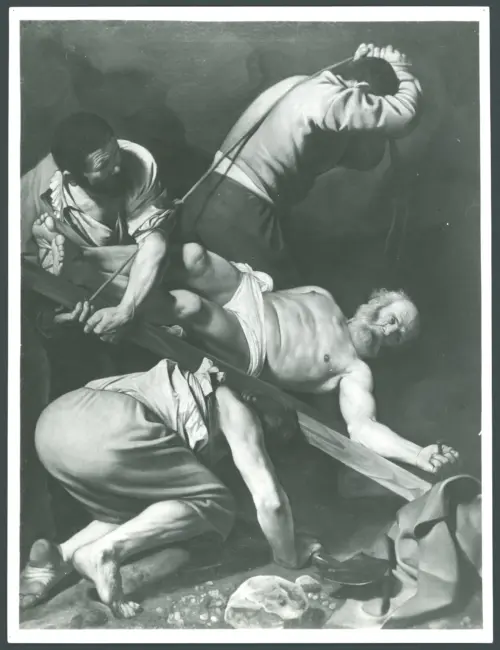 Merisi Michelangelo (Caravaggio) - sec. XVII - Crocifissione di san Pietro