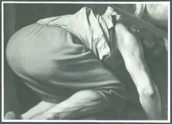 Roma - Ch. S. M. del Popolo. Caravaggio. Crocifissione di S. Pietro. Dettaglio