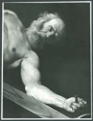 Roma - Ch. S. M. del Popolo. Caravaggio. Crocifissione di S. Pietro. Dettaglio