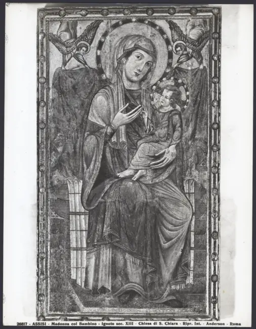 Madonna con Bambino in trono e angeli