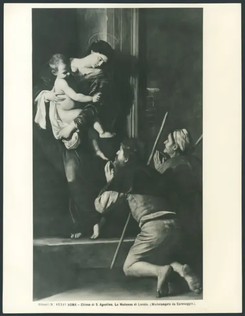 Roma - Chiesa di S. Agostino. La Madonna di Loreto. (Michelangelo da Caravaggio).