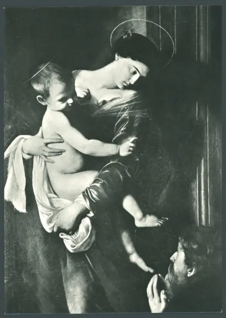 Michelangelo Merisi da Caravaggio. Madonna dei Pellegrini (particolare) - (Roma, Sant'Agostino)