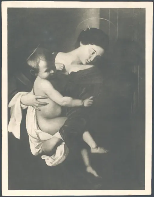 Merisi Michelangelo (Caravaggio) - sec. XVII - Madonna dei pellegrini