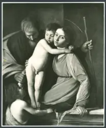Merisi Michelangelo (Caravaggio) - sec. XVI - Sacra Famiglia con san Giovannino