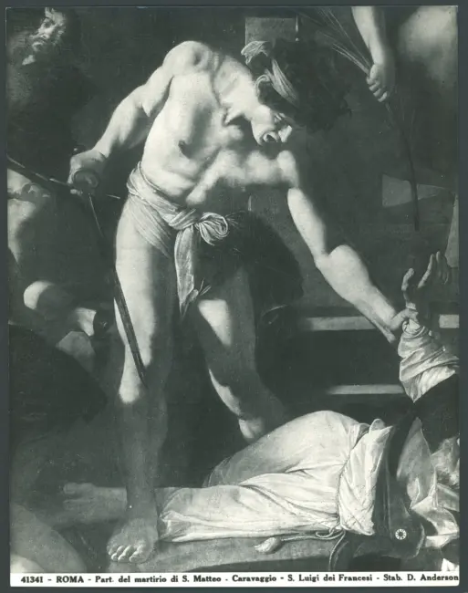 Roma - Part. del martirio di S. Matteo - Caravaggio - S. Luigi dei Francesi