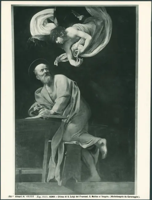 Roma - Chiesa di S. Luigi dei Francesi. S. Matteo e l'Angelo. (Michelangelo da Caravaggio)