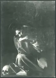 Merisi Michelangelo (Caravaggio) - copia da - sec. XVII - San Francesco d'Assisi in meditazione