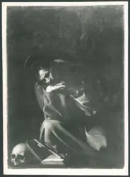 Merisi Michelangelo (Caravaggio) - copia da - sec. XVII - San Francesco d'Assisi in meditazione