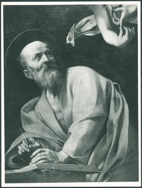 Merisi Michelangelo detto Caravaggio - sec. XVI - San Matteo Evangelista e l'angelo