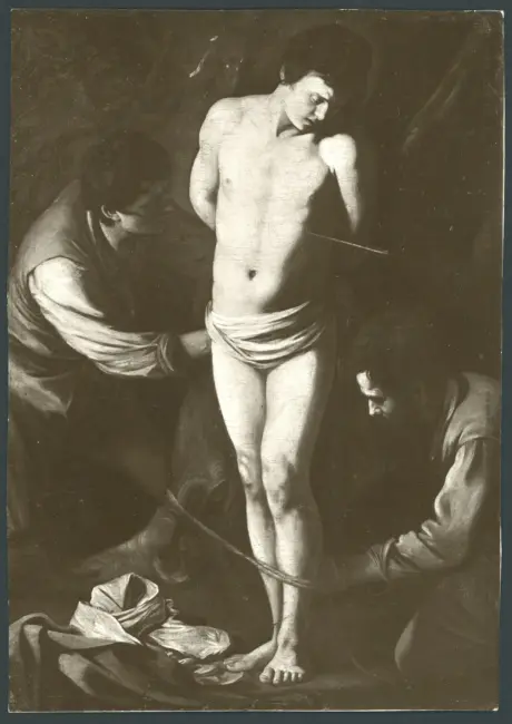 Merisi Michelangelo (Caravaggio) - sec. XVII - Martirio di san Sebastiano