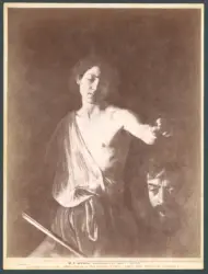 Roma - Gallerie di Villa Borghese. David e il gigante Golia. (Polidoro da Caravaggio.)