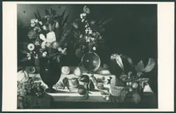 Merisi Michelangelo (Caravaggio) - sec. XVI - Natura morta con frutta, cesto e vasi di fiori