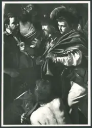 Napoli Chiesa del Pio Monte di Misericordia. Michelangelo Merisi da Caravaggio. Le sette opere di Misericordia (particolare)