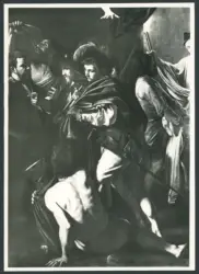 Napoli Chiesa del Pio Monte di Misericordia. Michelangelo Merisi da Caravaggio. Le sette opere di Misericordia (particolare)