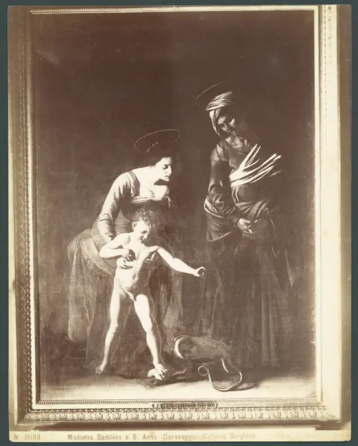 Madonna, Bambino e S. Anna (Caravaggio). Galleria Borghese.