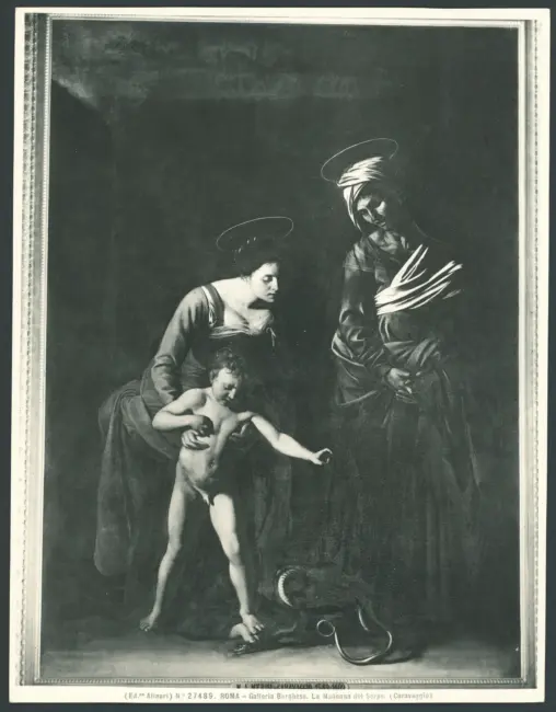 Roma - Galleria Borghese la Madonna del Serpe. (Caravaggio).