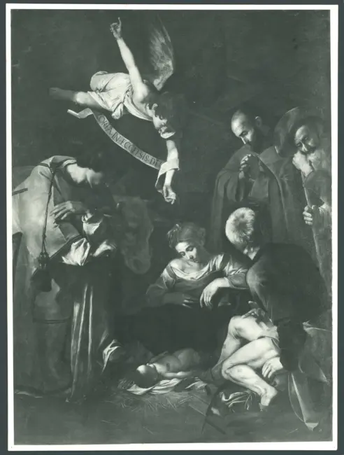 Caravaggio. Natività. Palermo Oratorio di S. Lorenzo