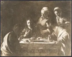 Merisi Michelangelo (Caravaggio) - sec. XVII - Cena in Emmaus