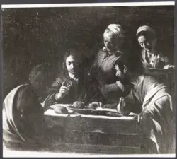 Roma - Palazzo Patrizi. Caravaggio. Cena in Emmaus