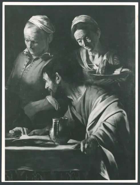 Merisi Michelangelo (Caravaggio) - sec. XVII - Cena in Emmaus