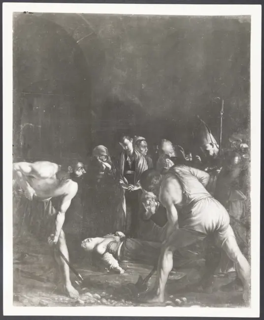 Merisi Michelangelo (Caravaggio) - copia da - sec. XVII - Sepoltura di santa Lucia