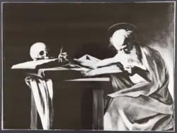 Merisi Michelangelo (Caravaggio) - sec. XVII - San Girolamo scrivente